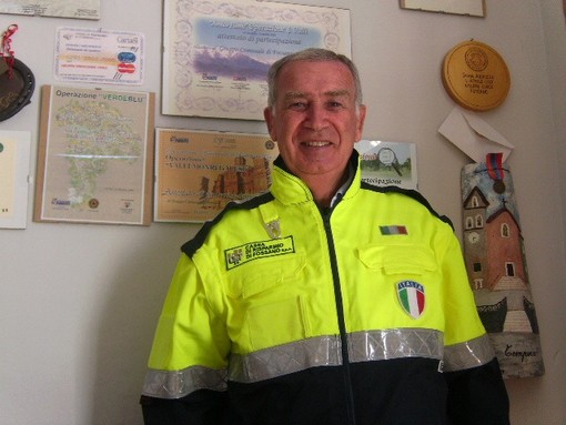 Riccardo Trabucco coordinatore del Gruppo fossanese di Protezione Civile