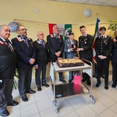 Il compleanno del maresciallo Renato Quaglia, 106 anni