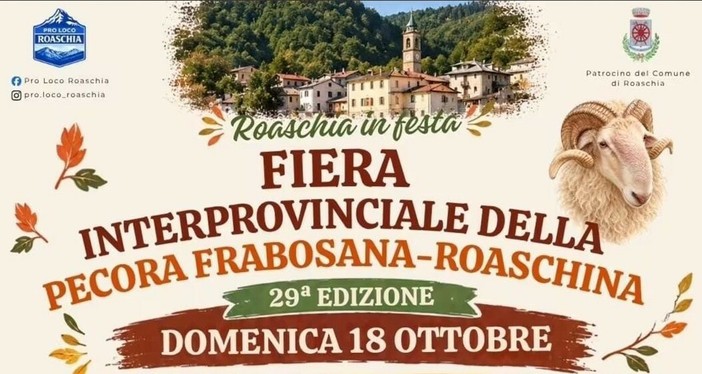 Roaschia è pronta per celebrare la 29ª Fiera interprovinciale della pecora Frabosana-Roaschina Roaschia è pronta per celebrare la 29ª Fiera interprovinciale della pecora Frabosana-Roaschina