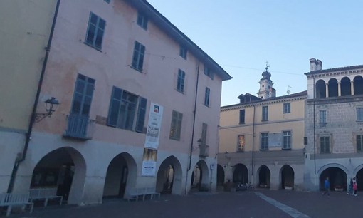 Piazza degli Uomini a Racconigi dove si svolgerà l'evento Piazza degli Uomini a Racconigi dove si svolgerà l'evento