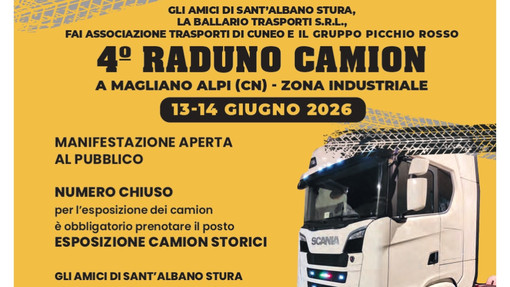 A Magliano Alpi (Cuneo) è in programma il 4º Raduno Camion