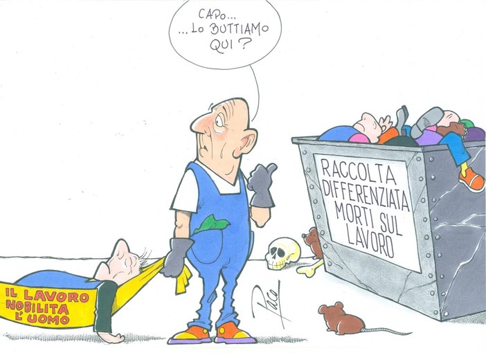 La raccolta differenziata dei morti sul lavoro