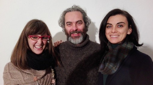 Il cast di Rossana parla con Dio: Elena Richard, Alessio Giusti, Elisa Rivoira