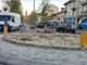 La rotatoria in corso Langhe
