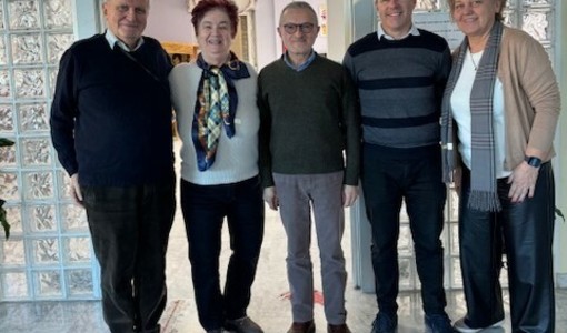 Il nuovo CdA della Casa di Riposo di Revello: Ferruccio Porrati, Silvana Sanino, Marco Frandino, Fabrizio Roagna e Laura De Angelis