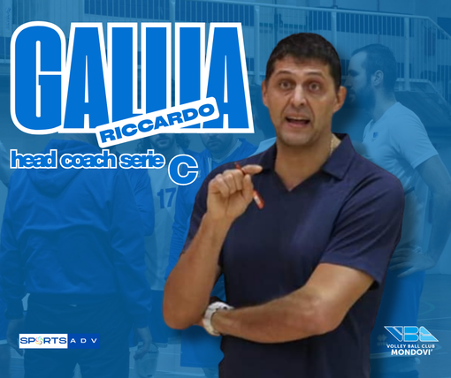 Riccardo Gallia, nuovo allenatore della serie C del VBC Mondovì Riccardo Gallia, nuovo allenatore della serie C del VBC Mondovì