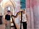 Il soprano Serena Moine e Marta Brezzo all'arpa, si esibiranno domani sera nella notte di San Lorenzo a Villa Radicati Belvedere