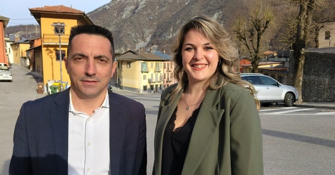Il sindaco Giordana ed il vicesindaco Giraudo Il sindaco Giordana ed il vicesindaco Giraudo