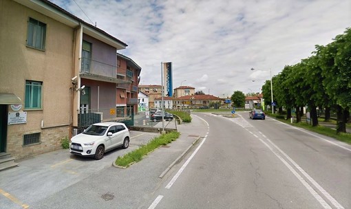 L'attuale distaccamento della Polizia stradale di Saluzzo, in via Cuneo
