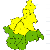 Allerta gialla per la giornata di domani sulle zone collinari del Roero