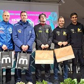 Il podio assoluto maschile di Saluzzo