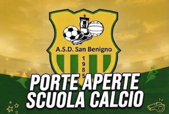 Porte aperte alla scuola calcio ASD San Benigno: 4 giornate per giocare, divertirsi e conoscere nuovi amici Porte aperte alla scuola calcio ASD San Benigno: 4 giornate per giocare, divertirsi e conoscere nuovi amici