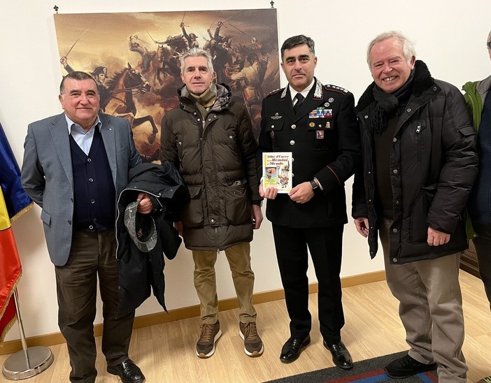 Salvatore Sangrigoli, Ezio Cavallo, il Comandante Marco Piras e Danilo Paparelli