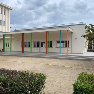 La nuova mensa della scuola primaria dell'Istituto comprensivo Papa Giovanni di Savigliano