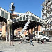 Il sopralluogo dei tecnici all'Ala di Ferro