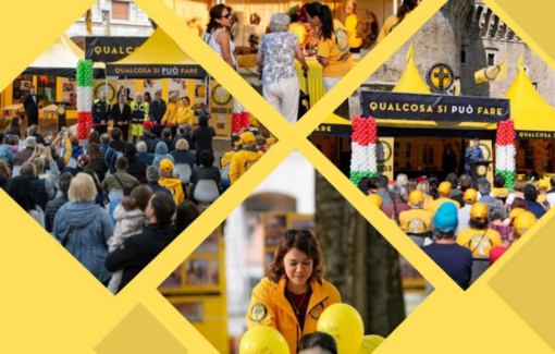 La tenda gialla dei Ministri Volontari di Scientology  fa tappa a Cuneo