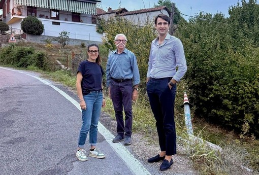 Sopralluogo del consigliere provinciale Pietro Danna a Magliano Alpi, con la sindaca Tomatis e il vicesindaco Vinai Sopralluogo del consigliere provinciale Pietro Danna a Magliano Alpi, con la sindaca Tomatis e il vicesindaco Vinai