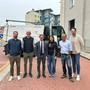 Il sindaco Gatto con Enrico Truffa Giachet, Diego Bruno, Lisa Boni San Germano e Fabio Massetti, Gianluca Piu Il sindaco Gatto con Enrico Truffa Giachet, Diego Bruno, Lisa Boni San Germano e Fabio Massetti, Gianluca Piu