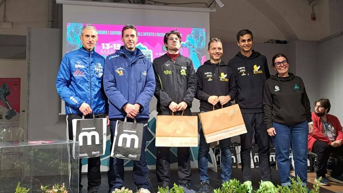 Il podio assoluto maschile di Saluzzo Il podio assoluto maschile di Saluzzo