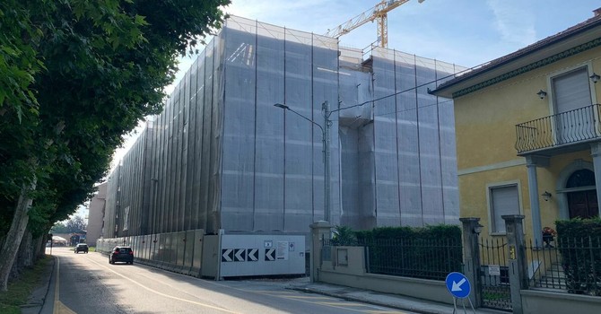 Il cantiere del palazzo di viale Piave Il cantiere del palazzo di viale Piave