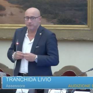 Tranchida in consiglio comunale a Cuneo, lo scorso mese di luglio Tranchida in consiglio comunale a Cuneo, lo scorso mese di luglio