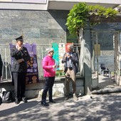 Saluzzo la posa della pietra di inciampo in onore dell'avvocato Giuseppe Bonatesta