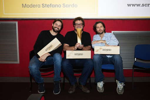 Da sinistra Milo Tissone, Jacopo Del Giudice, Paolo Strippoli