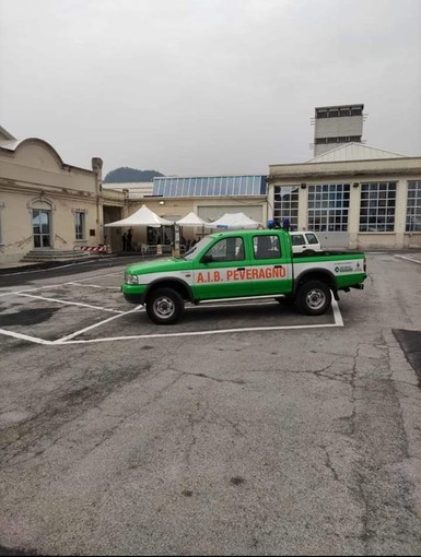 Peveragno: per gli AIB conclusa l'assistenza al punto vaccinale di Palazzo Bertello