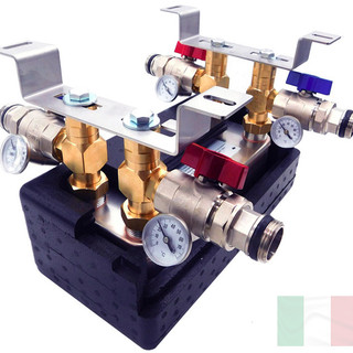 Scambiatore di calore con isolamento e kit di montaggio