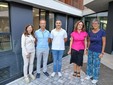 La dirigente del Guala Alessandra Massucco con alcuni collaboratori La dirigente del Guala Alessandra Massucco con alcuni collaboratori