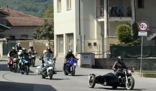 A Montefallonio decine e decine di centauri per la benezione delle moto [VIDEO]