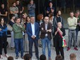 La sindaca di Cuneo Patrizia Manassero saluta gli allievi del Grandis La sindaca di Cuneo Patrizia Manassero saluta gli allievi del Grandis