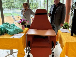 Saluzzo, momenti del ringraziamento ufficiale per le donazioni al Tapparelli di Saluzzo