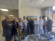 Francesco Villois (al centro), presidente dell'associazione Amici dell’Ospedale SS. Annunziata Onlus di Savigliano, con alcuni associati durante una donazione all'ospedale cittadino