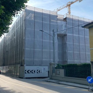 Il cantiere del palazzo di viale Piave Il cantiere del palazzo di viale Piave