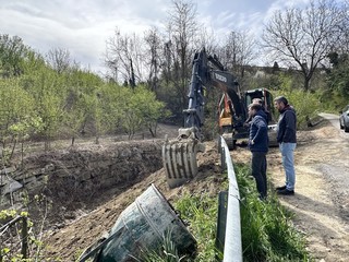 Le opere che stanno interessando il rio Misureto