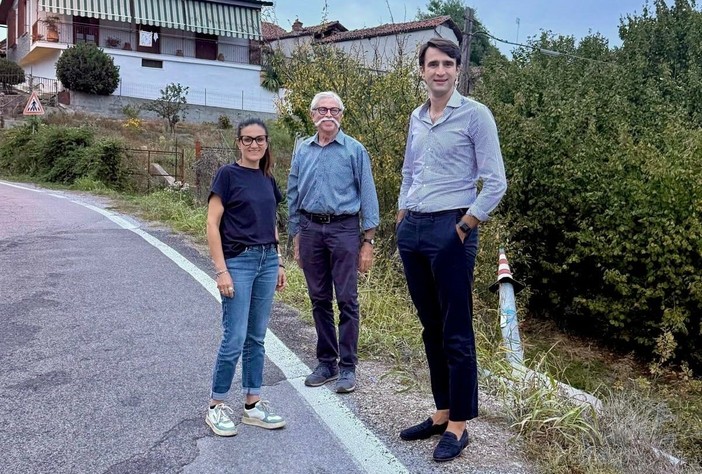 Sopralluogo del consigliere provinciale Pietro Danna a Magliano Alpi, con la sindaca Tomatis e il vicesindaco Vinai Sopralluogo del consigliere provinciale Pietro Danna a Magliano Alpi, con la sindaca Tomatis e il vicesindaco Vinai