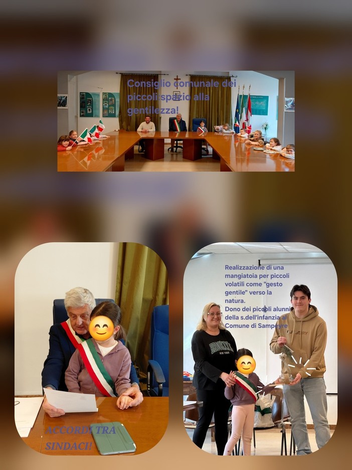 Sampeyre, piccoli cittadini all’opera con gesti di gentilezza