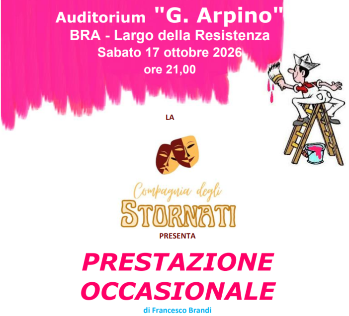 "Prestazione occasionale" sul palco dell'Arpino di Bra: la commedia premiata che sostiene i bambini del Benin "Prestazione occasionale" sul palco dell'Arpino di Bra: la commedia premiata che sostiene i bambini del Benin