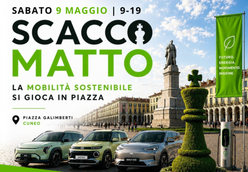 Scacco Matto: la mobilità sostenibile si gioca in piazza il 9 maggio a Cuneo Scacco Matto: la mobilità sostenibile si gioca in piazza il 9 maggio a Cuneo
