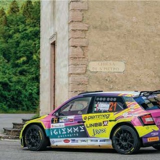 Nella foto Sara Carra su Skoda Fabia Rally2 Evo