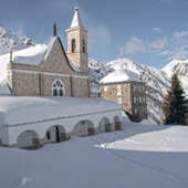 Lo spettacolo del Santuario di Vinadio, sommerso dalla neve Lo spettacolo del Santuario di Vinadio, sommerso dalla neve