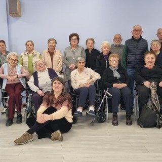 Silvia Gullino con i partecipanti del progetto Cocoon