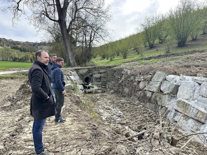 I lavori sul rio Baracchi