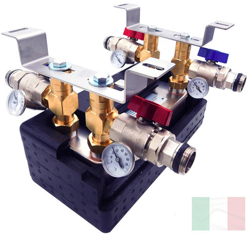 Scambiatore di calore con isolamento e kit di montaggio Scambiatore di calore con isolamento e kit di montaggio