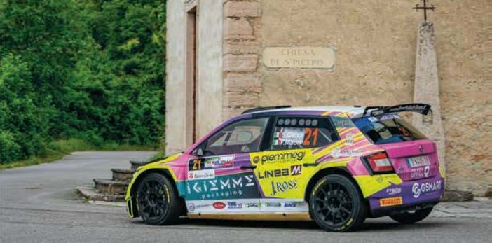 Nella foto Sara Carra su Skoda Fabia Rally2 Evo Nella foto Sara Carra su Skoda Fabia Rally2 Evo