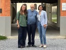 Gribaudo, Petrini e Schlein di fronte all'ingresso dell'Università di Scienze Gastronomiche di Pollenzo Gribaudo, Petrini e Schlein di fronte all'ingresso dell'Università di Scienze Gastronomiche di Pollenzo