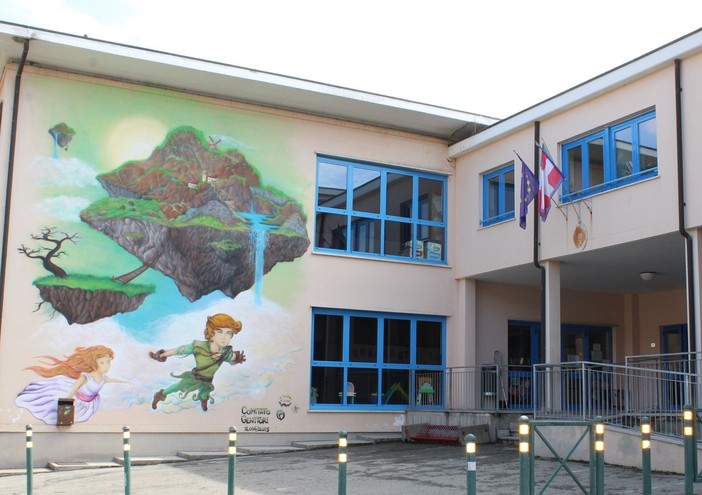 Il complesso della scuola Coppino ad Alba Il complesso della scuola Coppino ad Alba