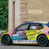 Nella foto Sara Carra su Skoda Fabia Rally2 Evo Nella foto Sara Carra su Skoda Fabia Rally2 Evo
