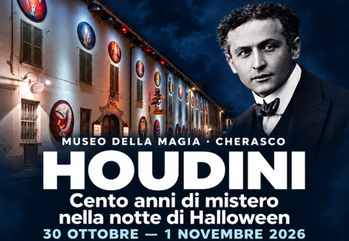 Cento anni dal mito di Houdini: al Museo della Magia di Cherasco un weekend speciale per Halloween Cento anni dal mito di Houdini: al Museo della Magia di Cherasco un weekend speciale per Halloween